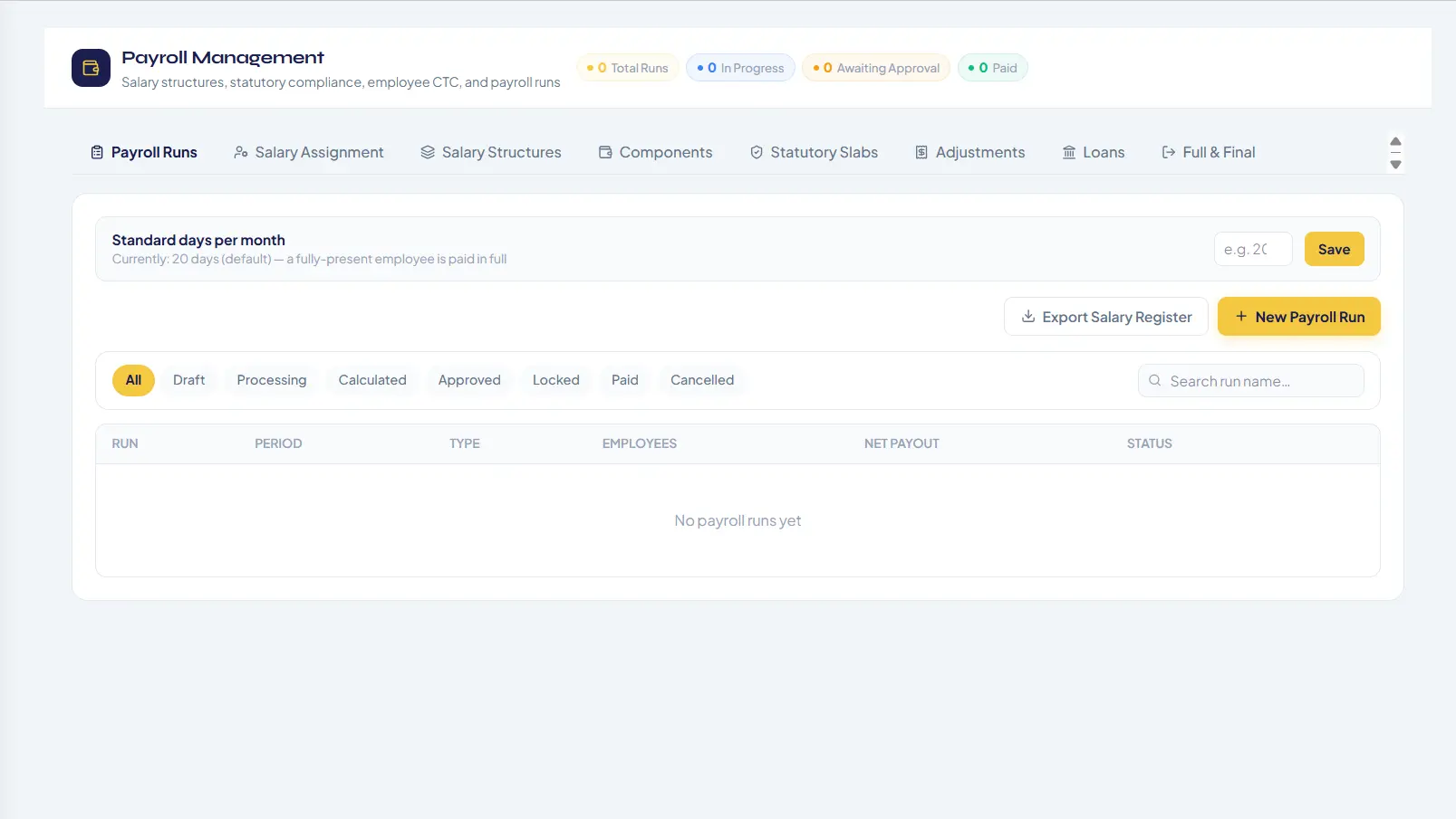 End-to-End Salary Lifecycle Management. — Texora HRMS